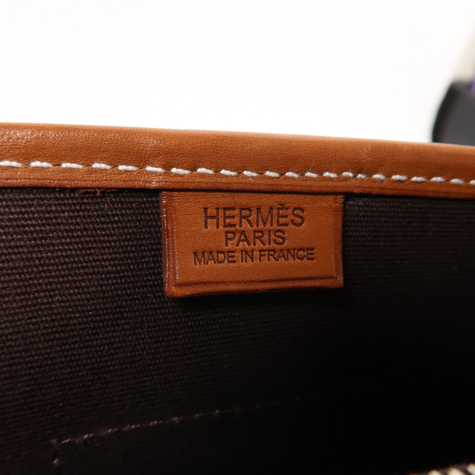 HERMES 【激減優惠】帆布Buenaventura Mini Shoulder Bag銀扣啡色