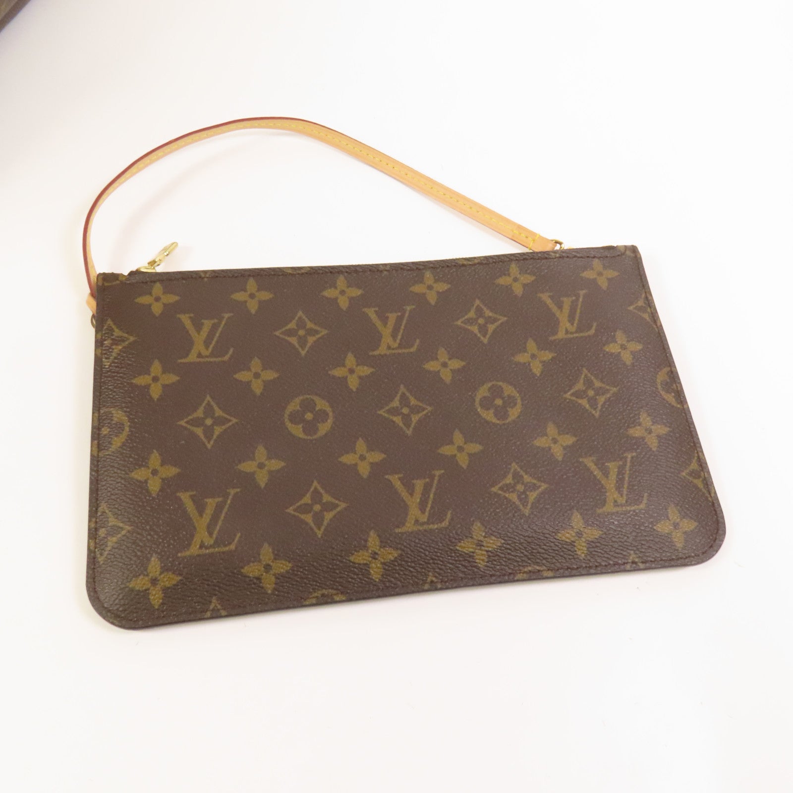 LOUIS VUITTON Monogram Neverfull MM金扣肩背袋手挽袋