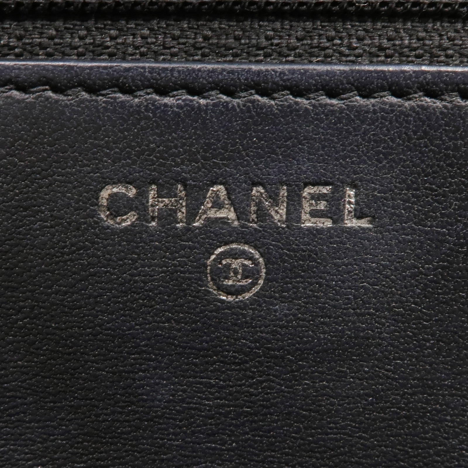 CHANEL 羊皮皮革WOC Wallet On Chain銀扣鏈帶肩背袋