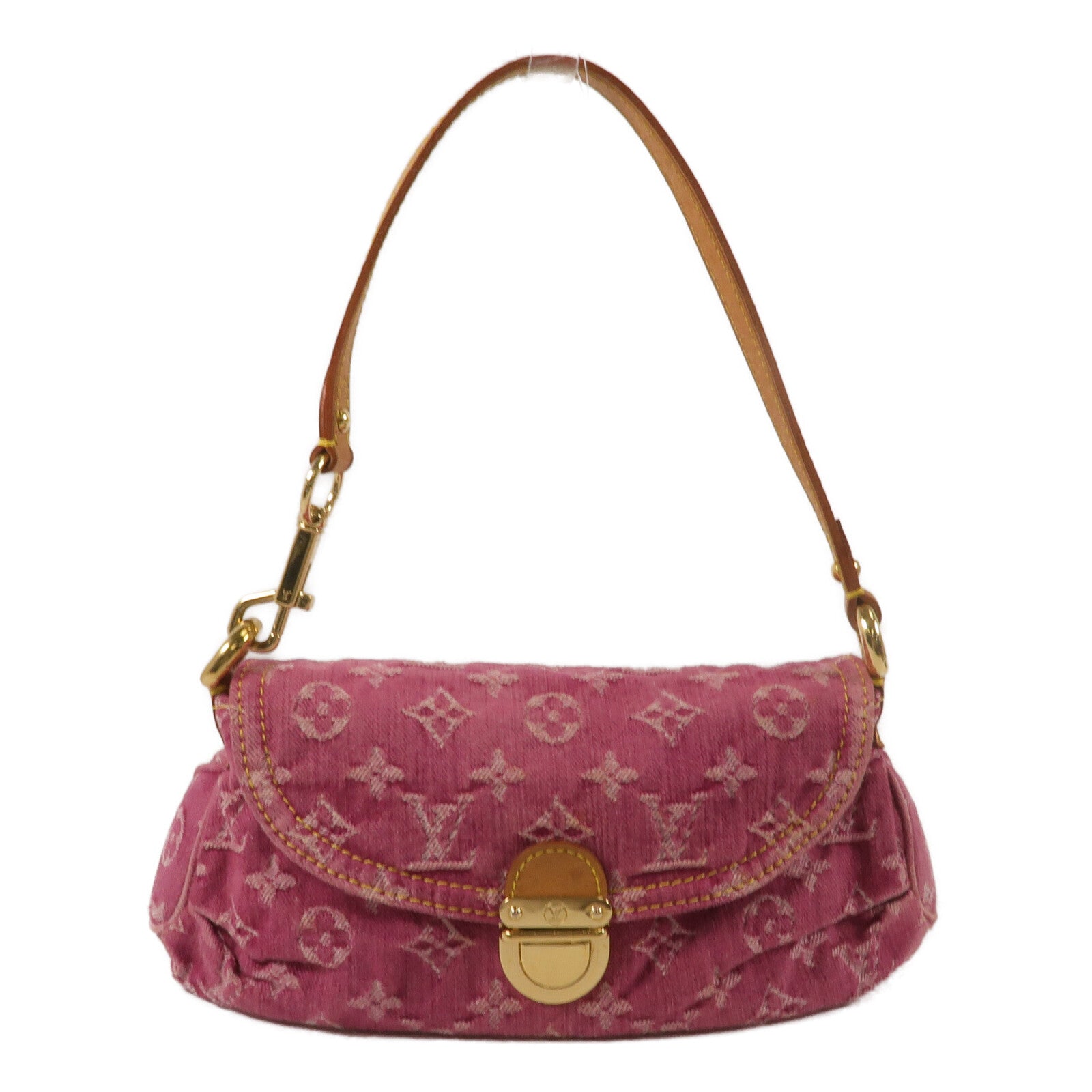 LOUIS VUITTON Monogram Denim Mini Pleaty肩背袋