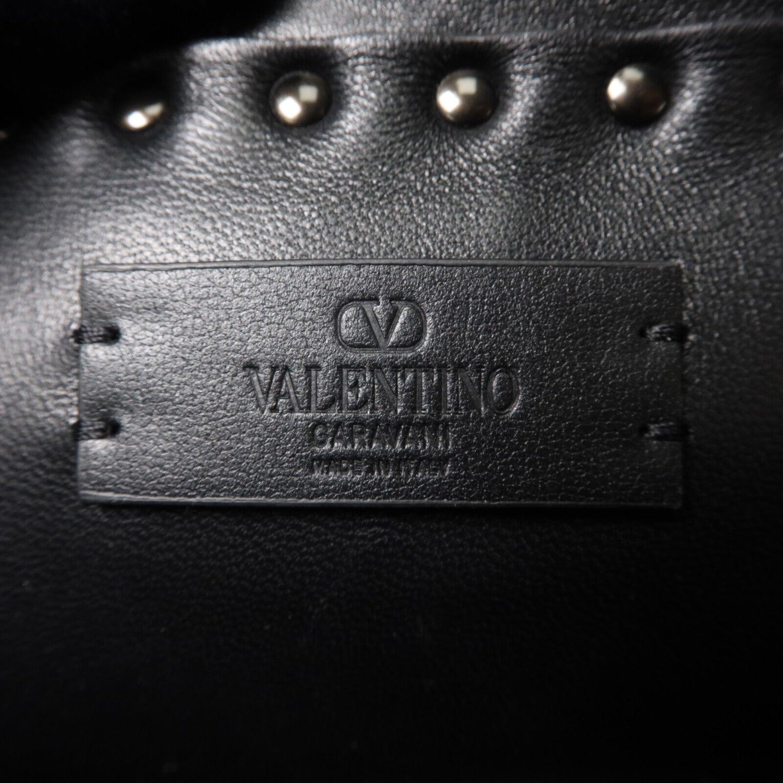 Valentino 牛皮皮革Rockstud Grainy肩背袋