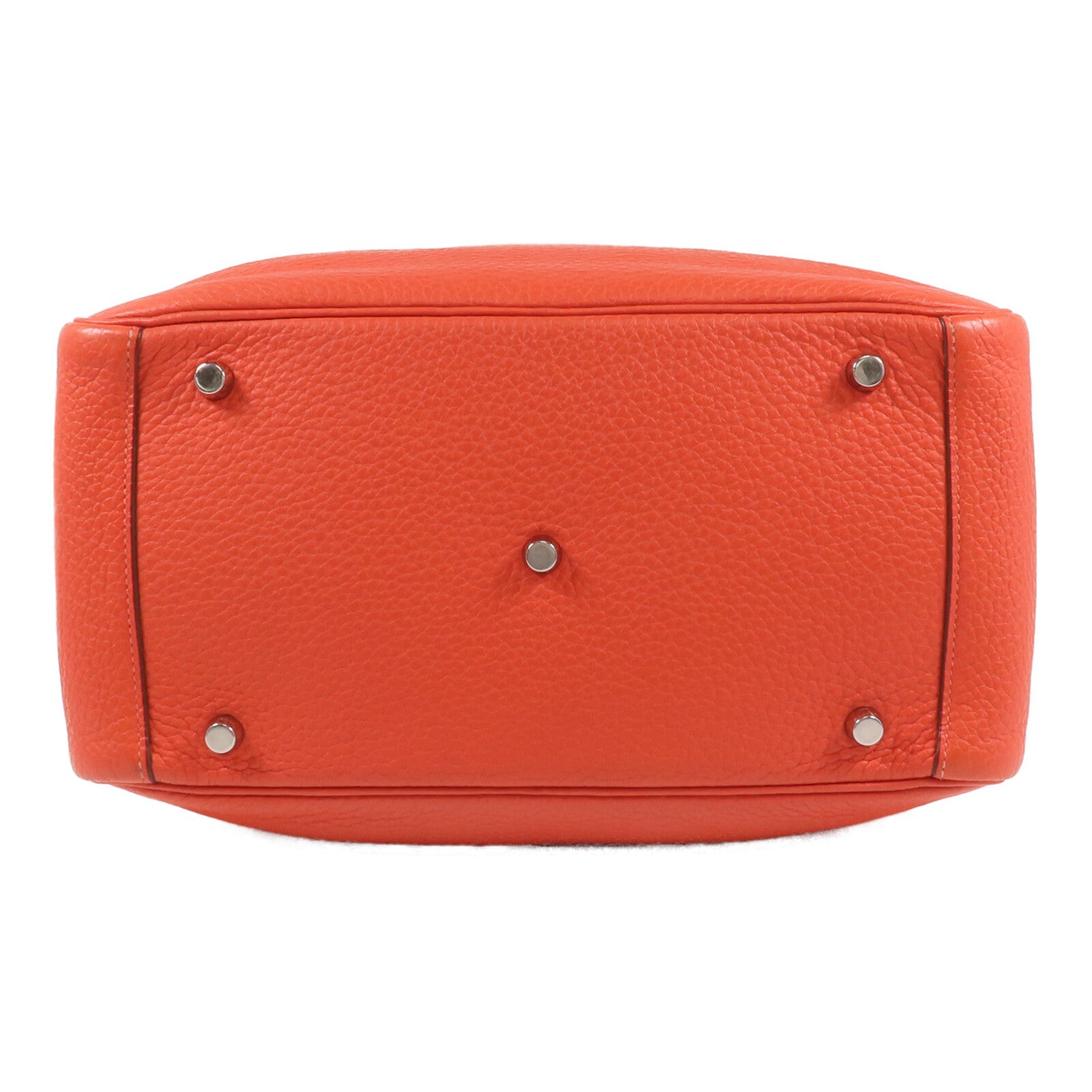HERMES Clemence皮革Lindy 30銀扣手挽肩背兩用袋Rose Jaipur