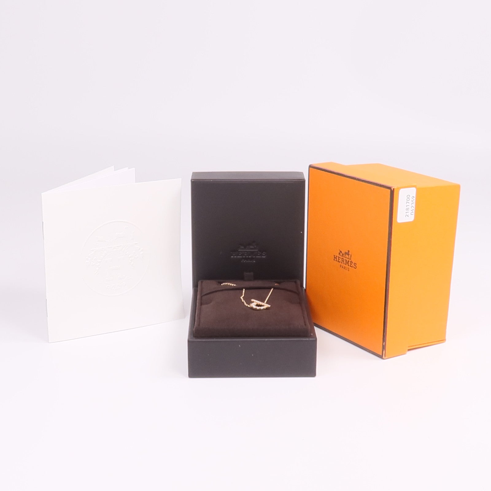 HERMES 【激減優惠】18K玫瑰金Finesse Pendant鑽石項鍊