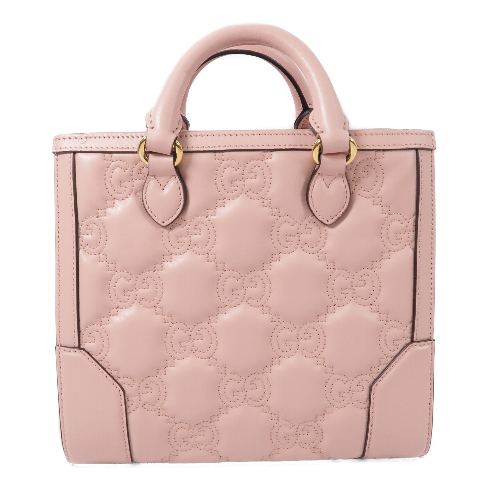 GUCCI 牛皮皮革GG Matelasse Mini Top Handle手挽肩背兩用袋