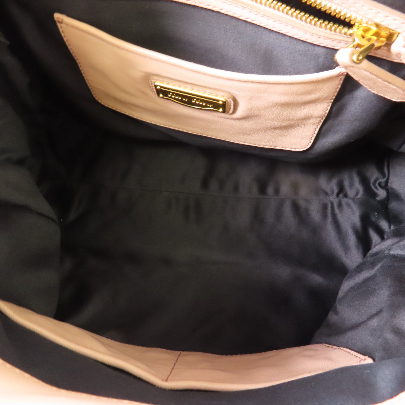 Miu Miu 牛皮皮革2 Way Bag金扣手挽肩背兩用袋