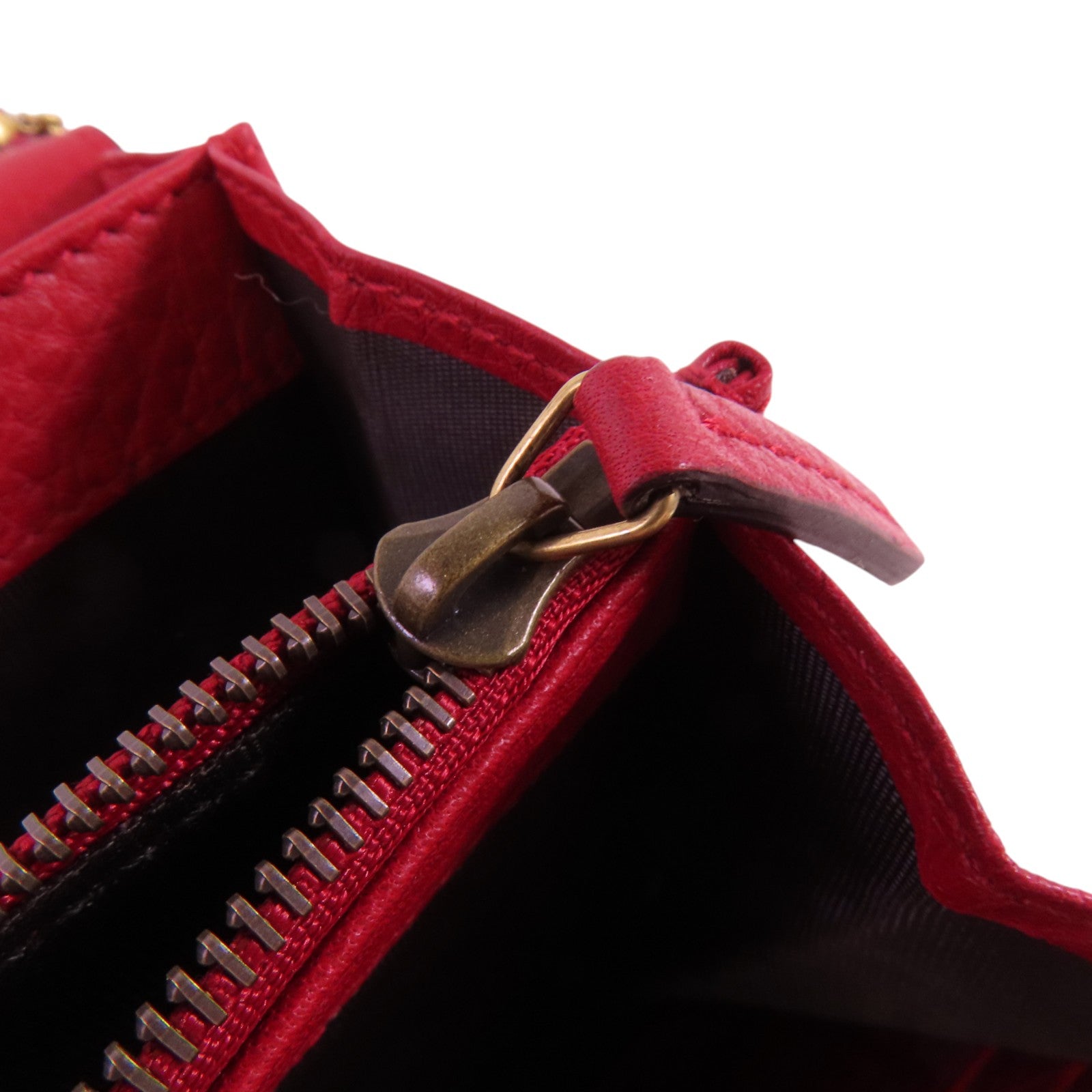 GUCCI 牛皮皮革GG Marmont Chain Wallet金扣鏈帶肩背袋