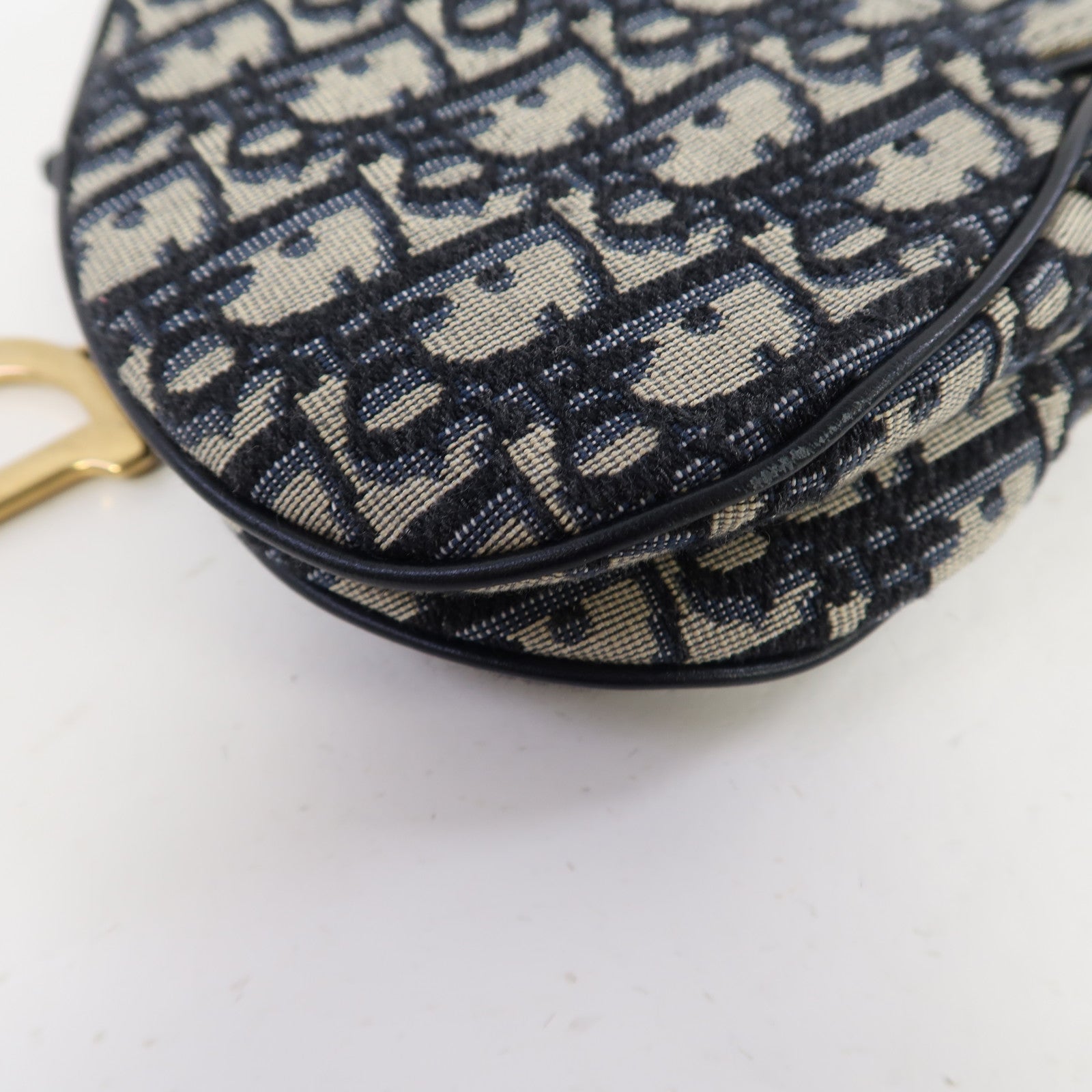 Dior 【激減優惠】帆布Shoulder Bag金扣手挽袋藍色
