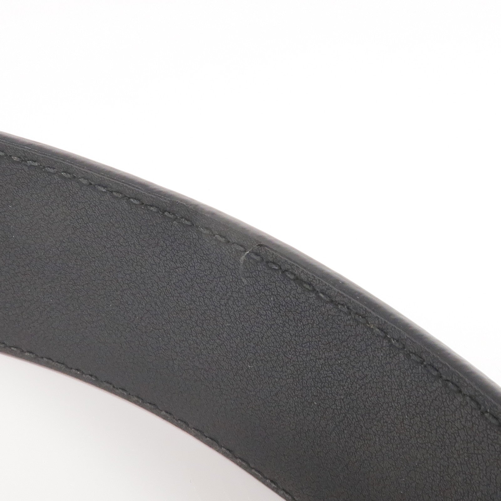 GUCCI 牛皮皮革Belt銀扣皮帶