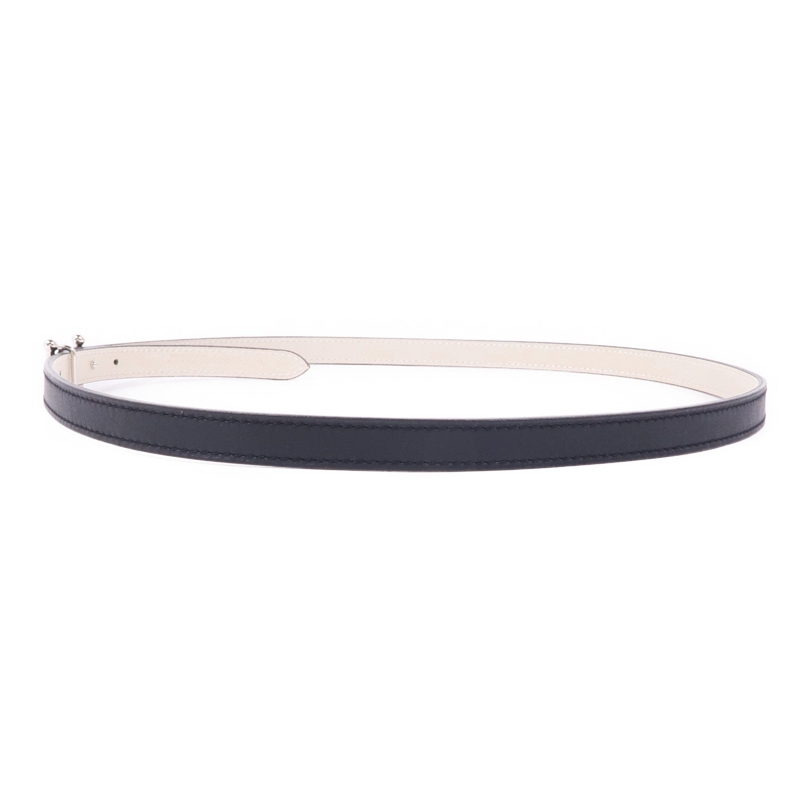 HERMES SHW H Belt Swift Leather/Metal Black