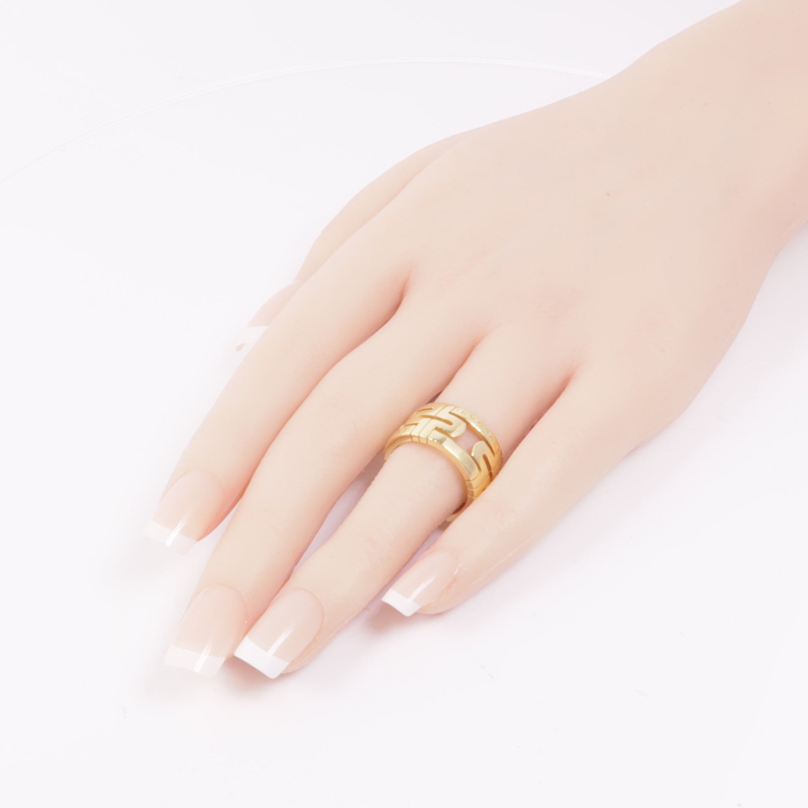 BVLGARI 18K黃金Parentesi Ring戒指Bvlgari#53/US#6.25