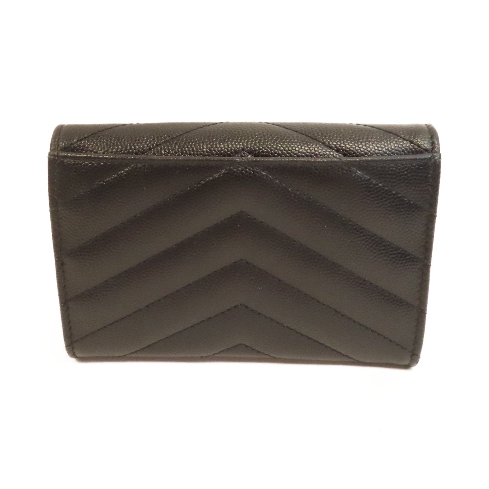 SAINT LAURENT 牛皮皮革Card Case金扣卡片套黑色