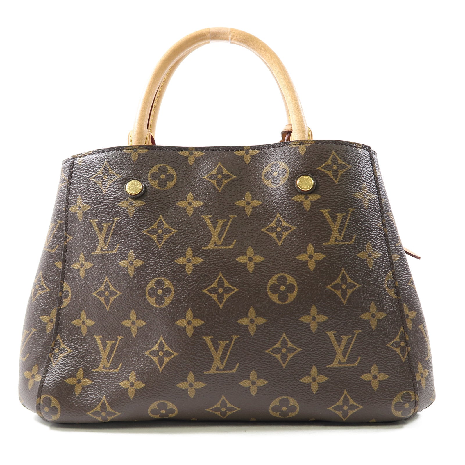 LOUIS VUITTON 【激減優惠】Monogram Montaigne金扣手挽肩背兩用袋啡色