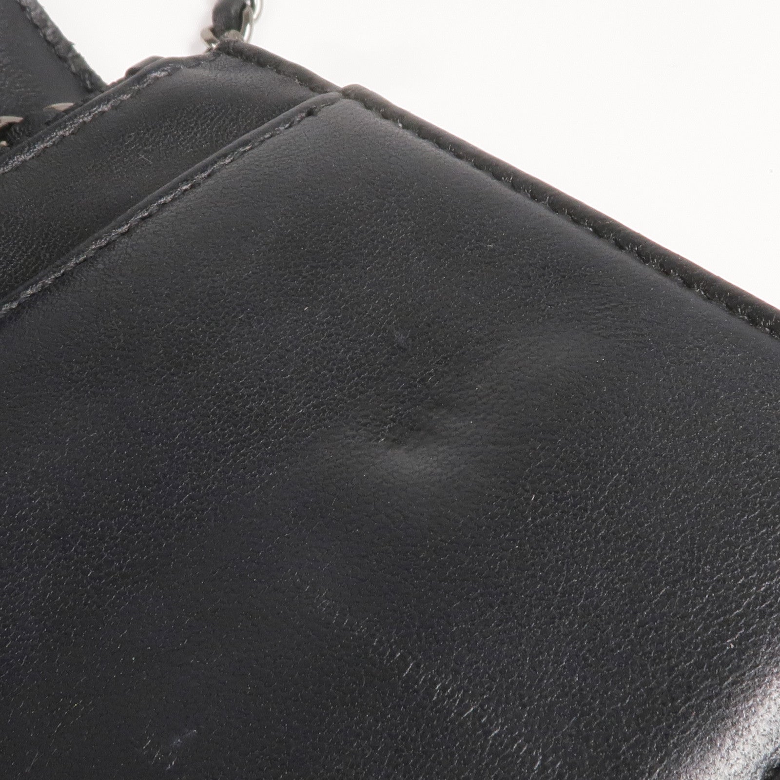 CHANEL 羊皮皮革WOC Wallet On Chain銀扣鏈帶肩背袋