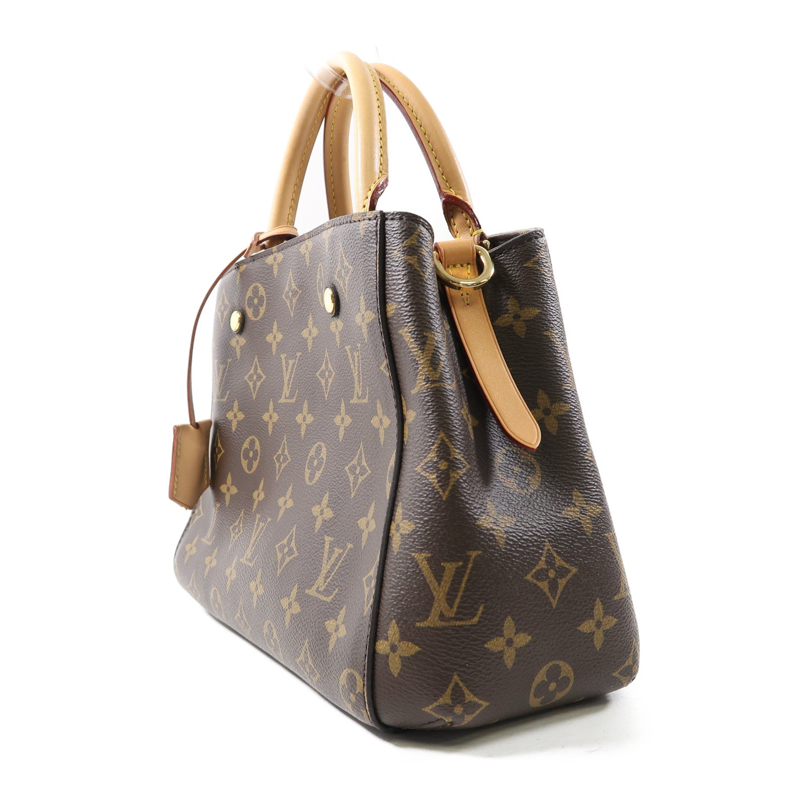 LOUIS VUITTON 【激減優惠】Monogram Montaigne金扣手挽肩背兩用袋啡色