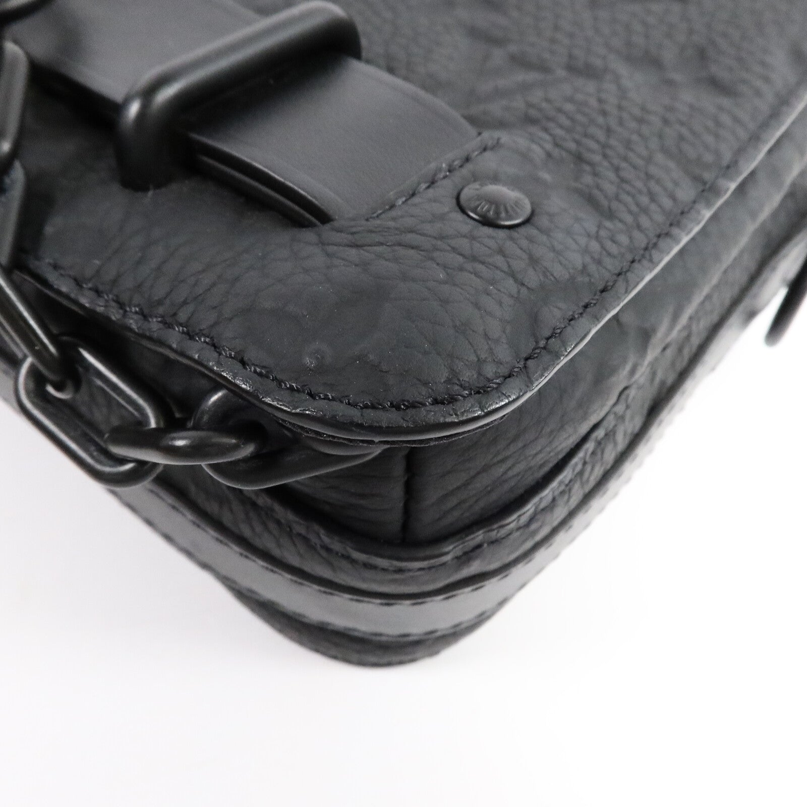 LOUIS VUITTON Monogram Taurillon Steamer Messenger肩背袋