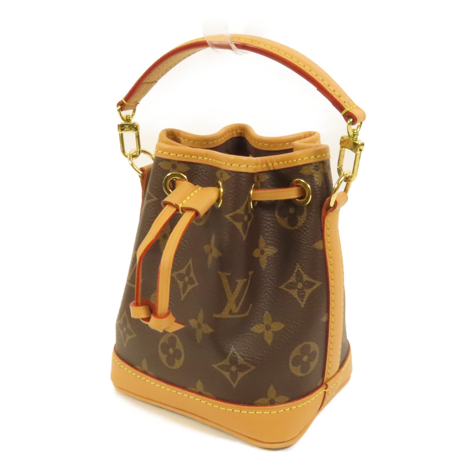 LOUIS VUITTON Monogram Nano Noe金扣手挽肩背兩用袋