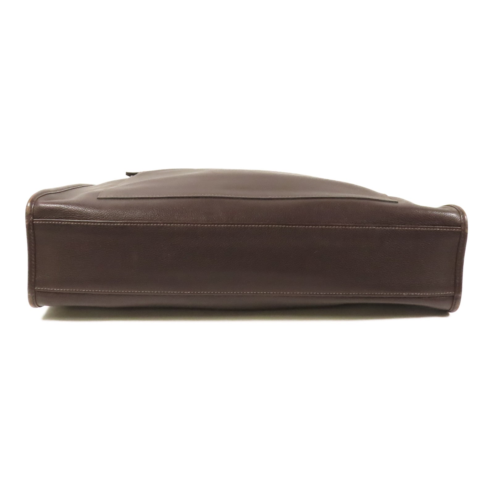 HERMES Sac Berlin 40 Tote Bag Evergrain Leather Chocolate