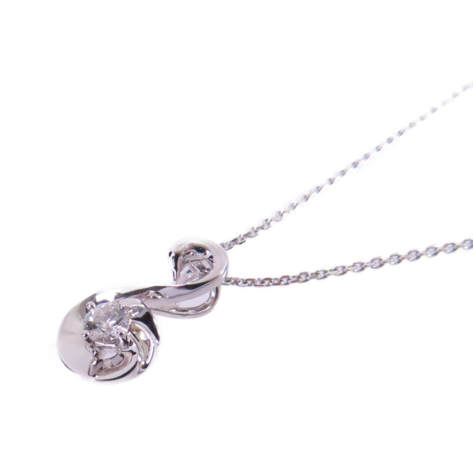 JEWELRY 【激減優惠】PT950鉑金/18K白金Diamond Necklace 0.095ct鑽石項鏈