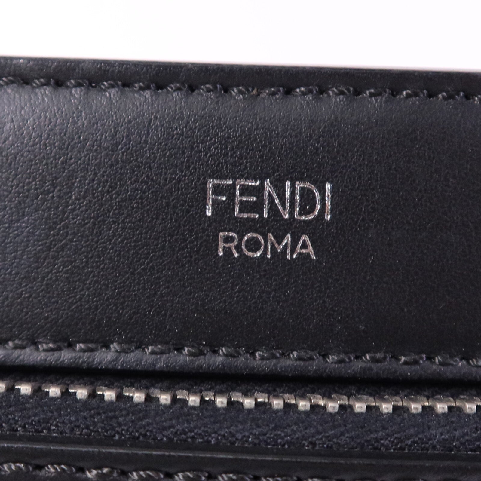 FENDI 牛皮皮革Dotcom銀扣手挽肩背兩用袋