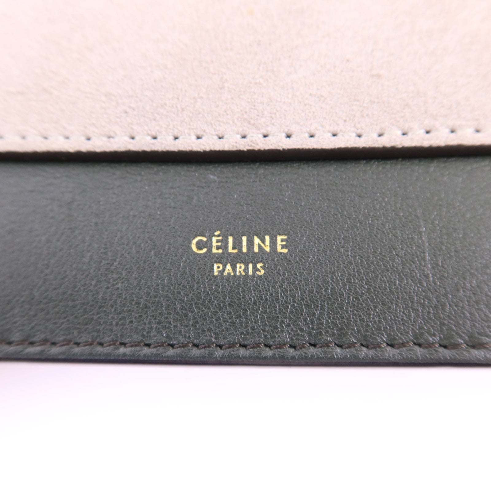 CELINE 牛皮皮革Envelope Shoulder Bag金扣鏈帶肩背袋
