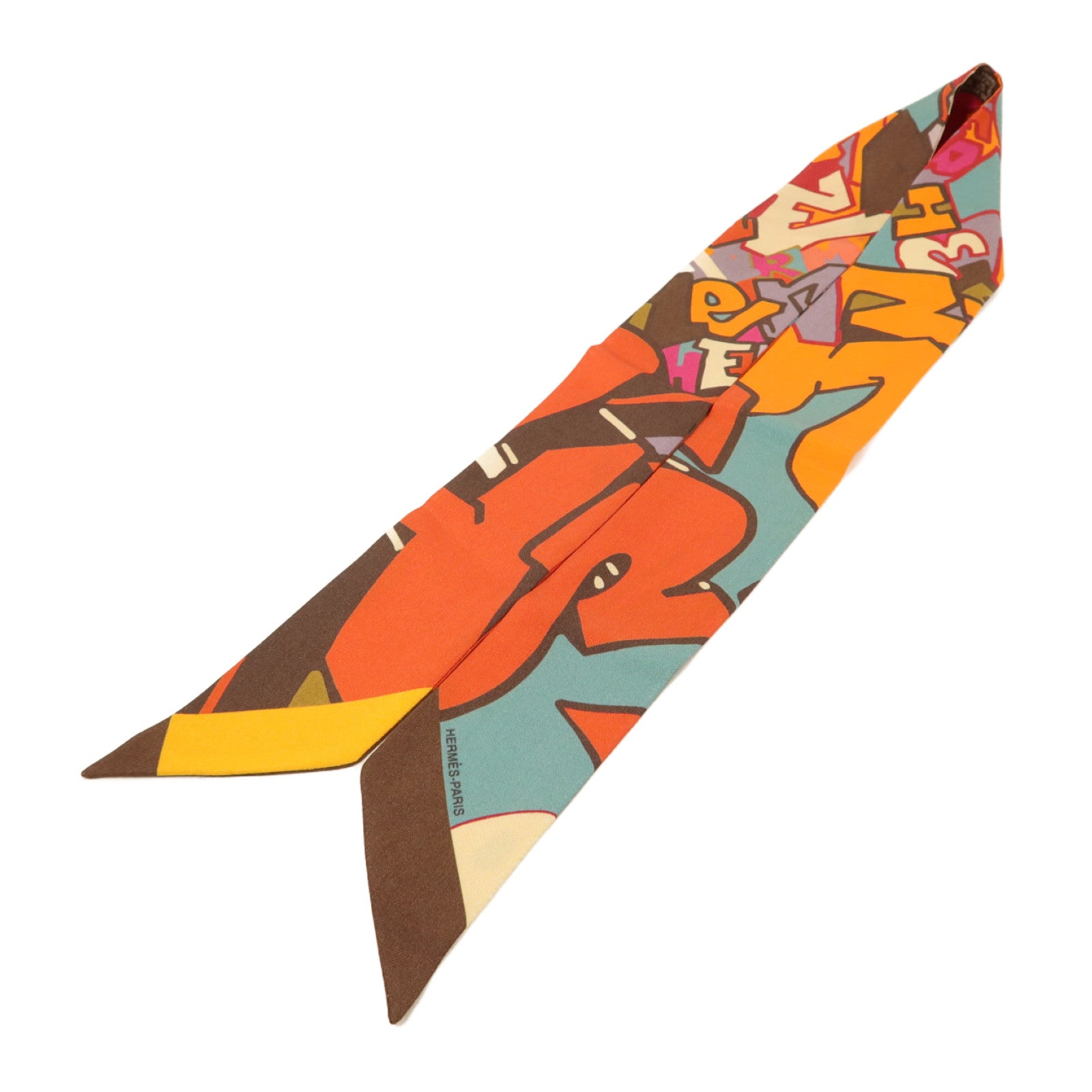 HERMES 絲質Twilly絲巾