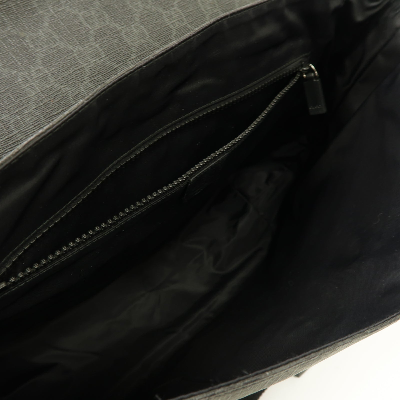 GUCCI 塗層帆布Shoulder Bag肩背袋黑色