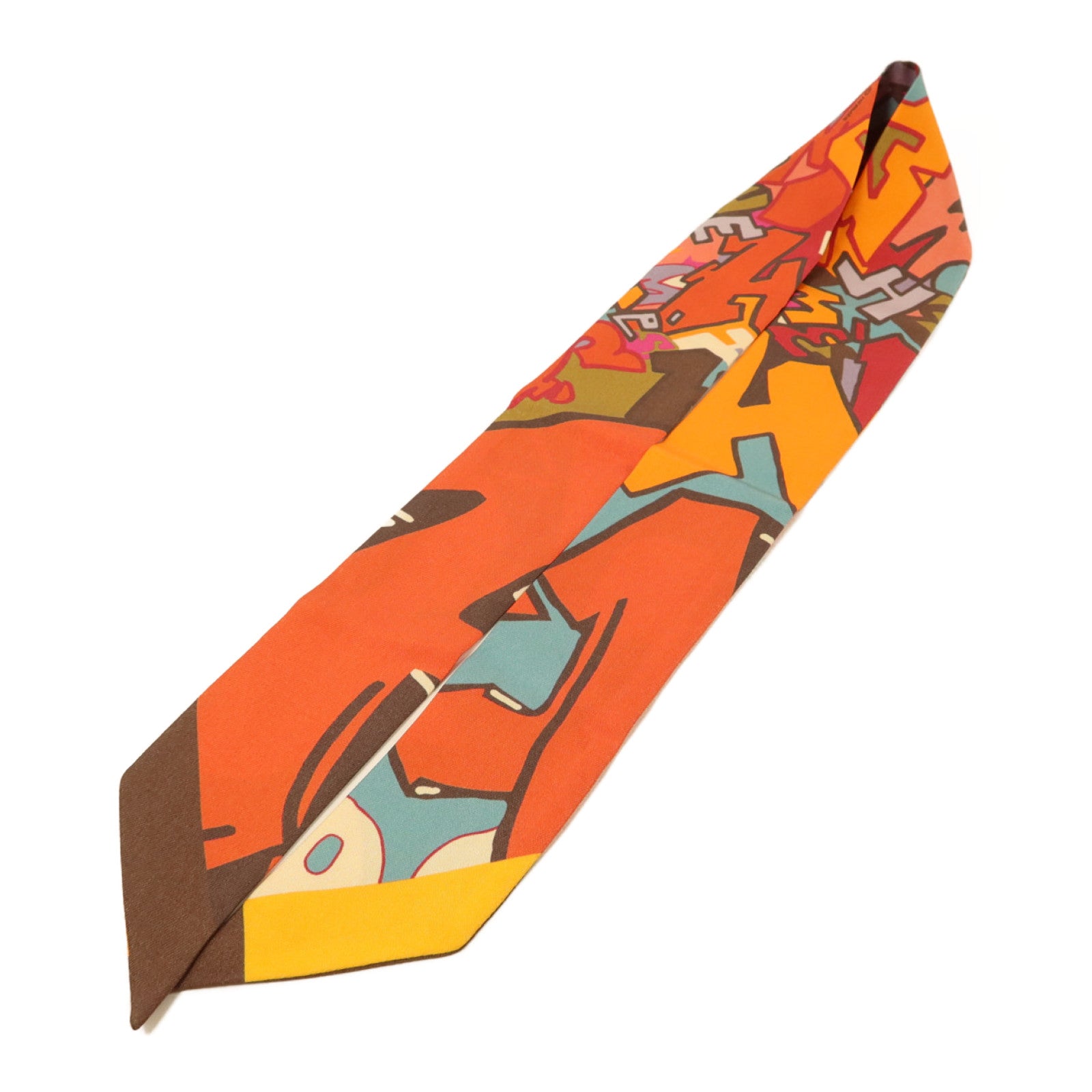 HERMES 絲質Twilly絲巾