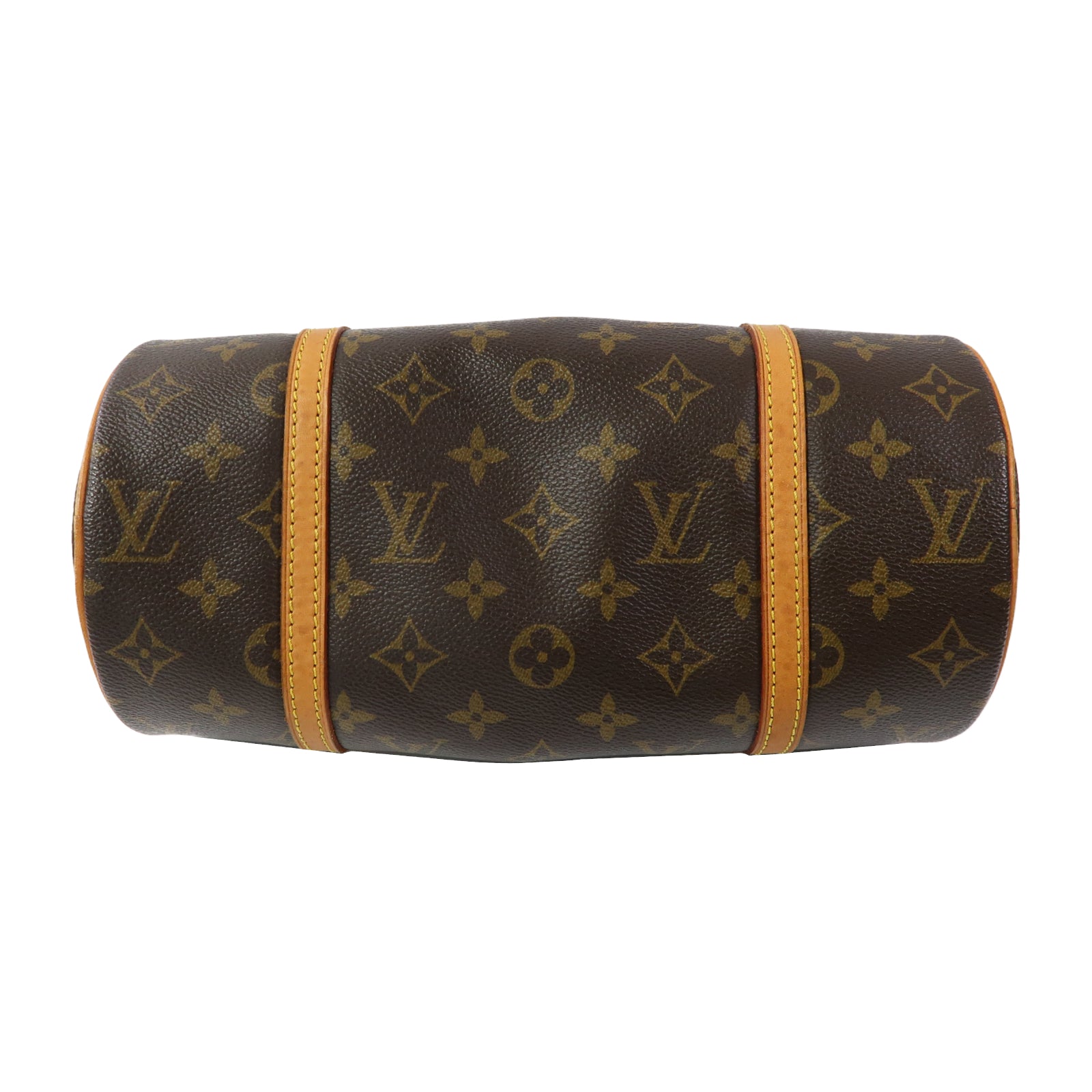 LOUIS VUITTON Monogram Papillon PM金扣肩背袋啡色