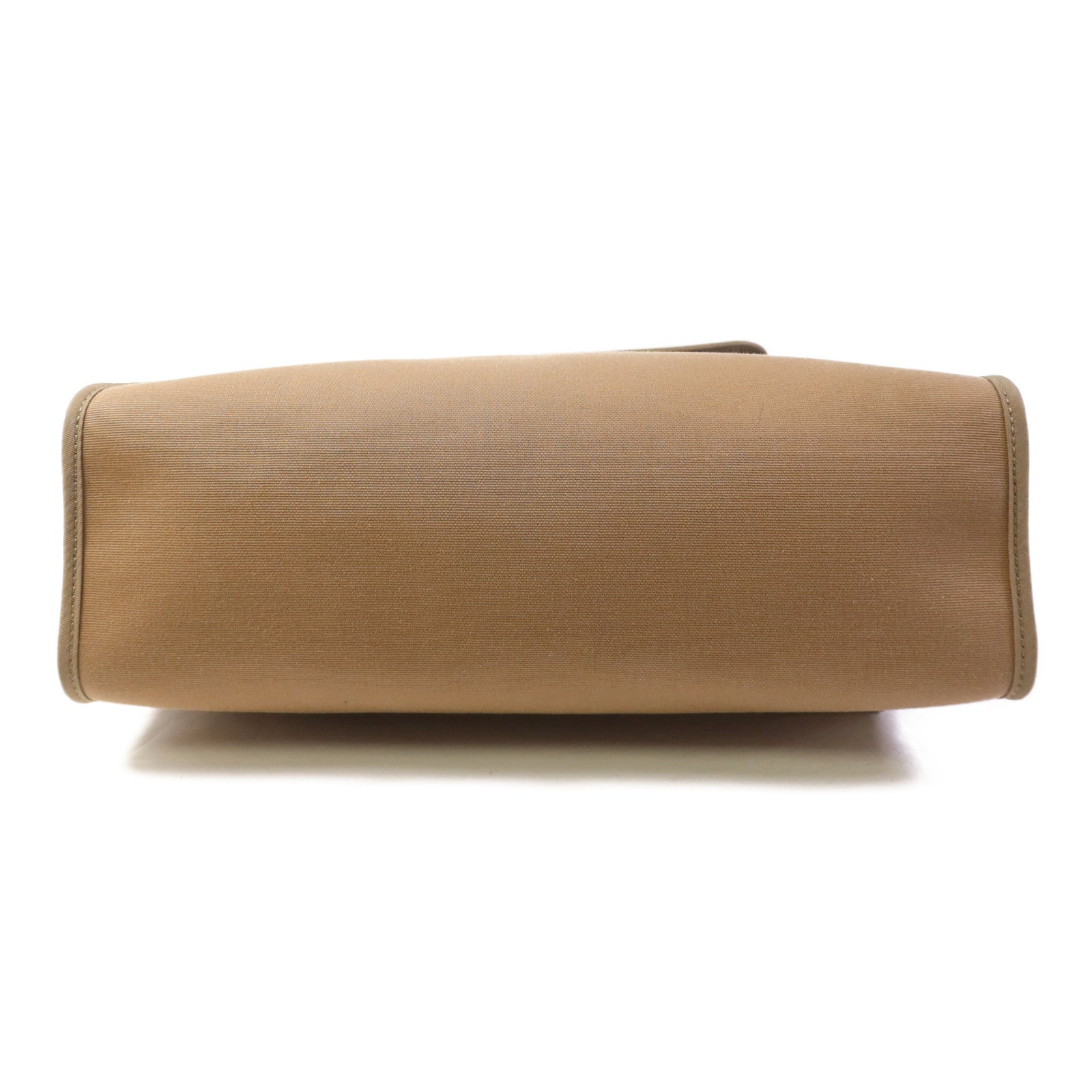 HERMES 帆布Herbag PM銀扣手挽肩背兩用袋Etoupe