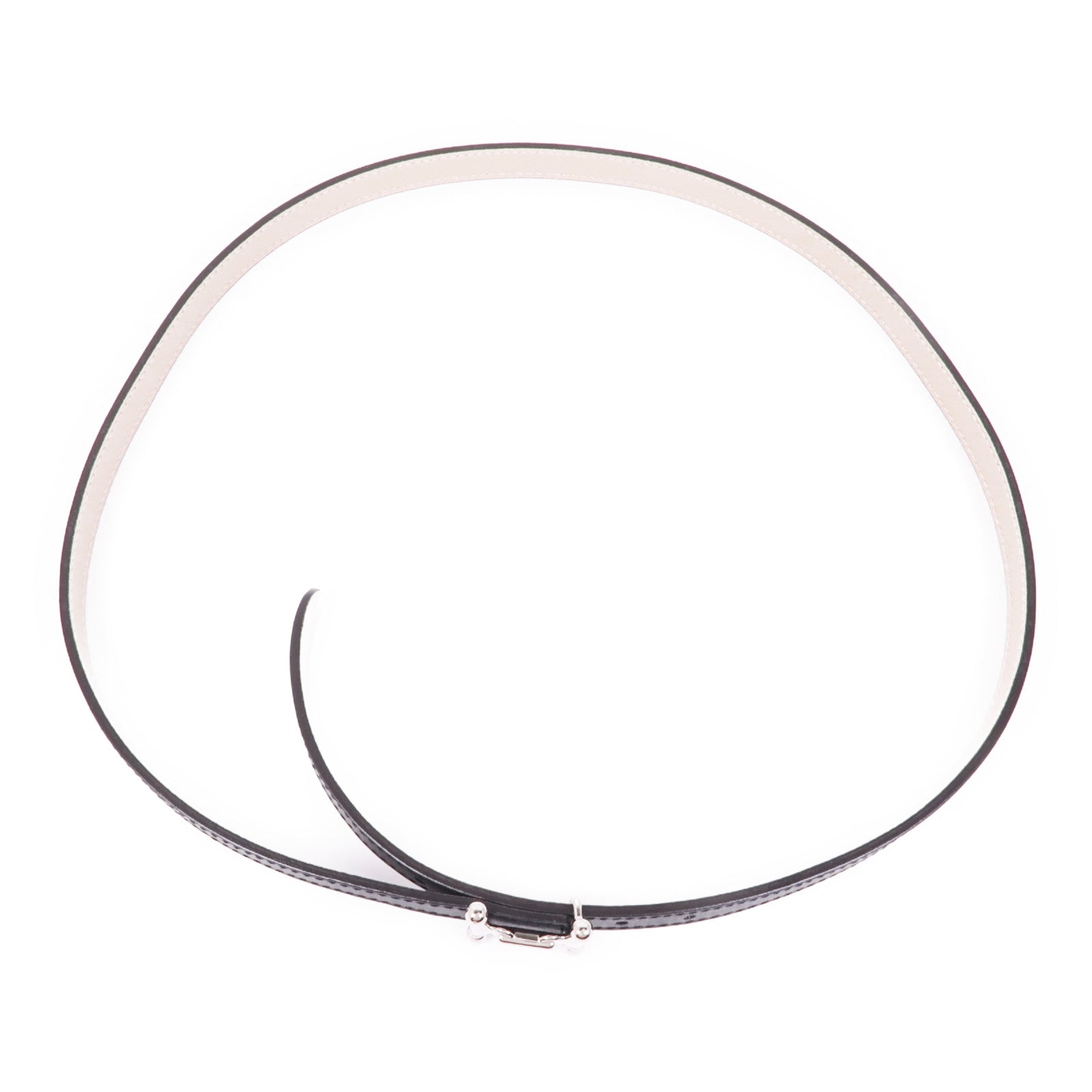 HERMES SHW H Belt Swift Leather/Metal Black