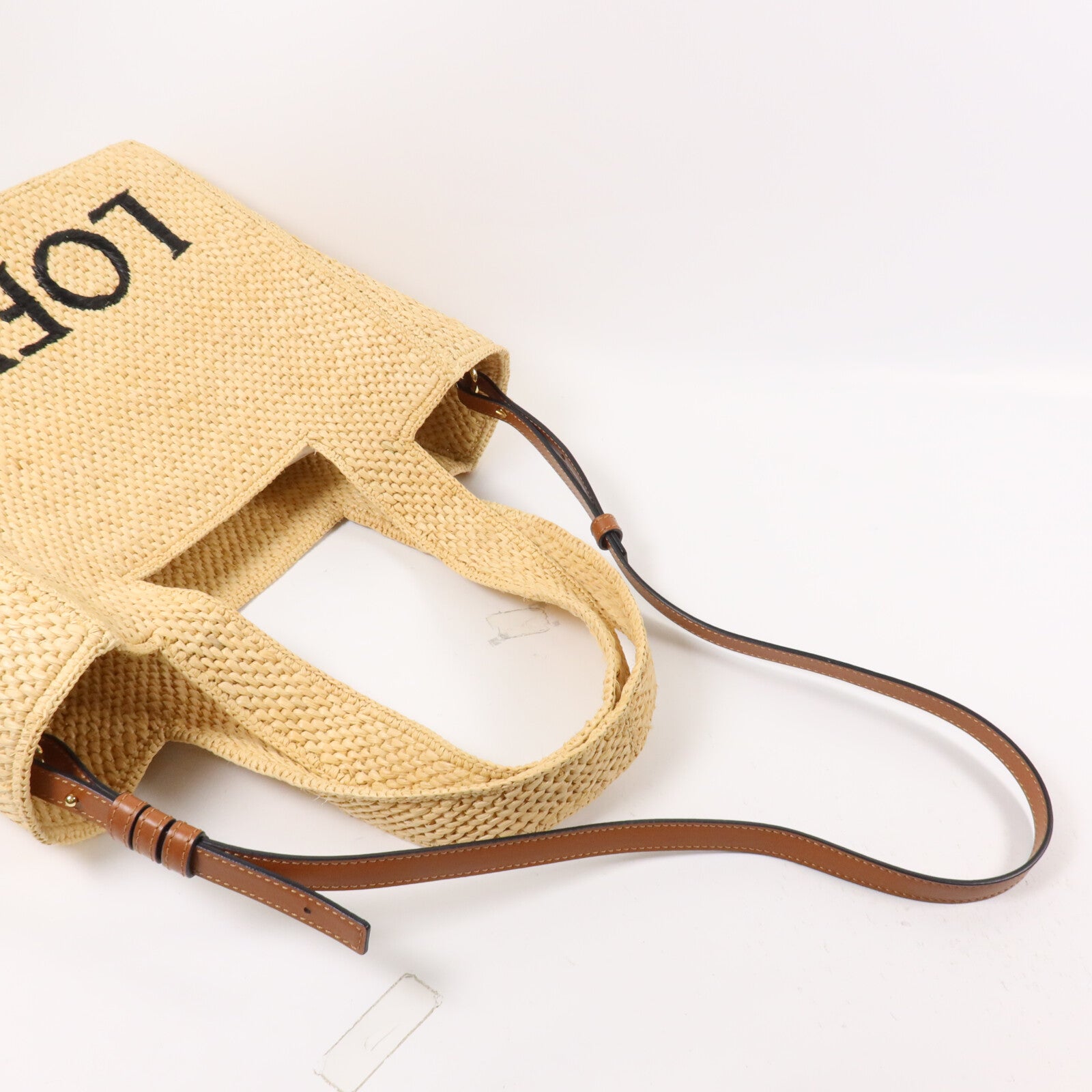 LOEWE Raffia Font Tote Medium手挽肩背兩用袋