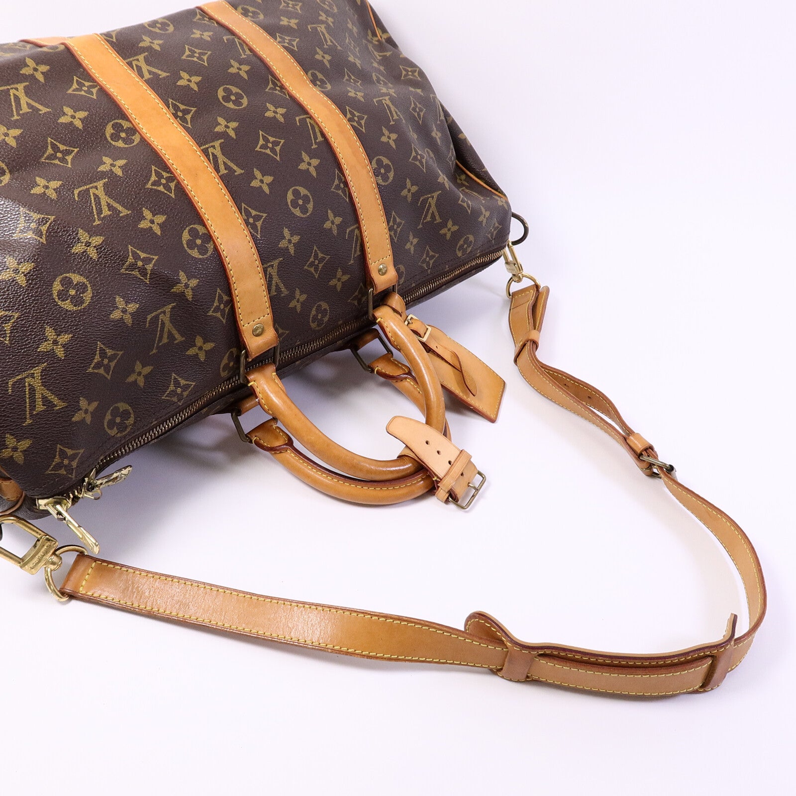 LOUIS VUITTON Monogram Keepall Bandouliere 45手挽肩背兩用袋