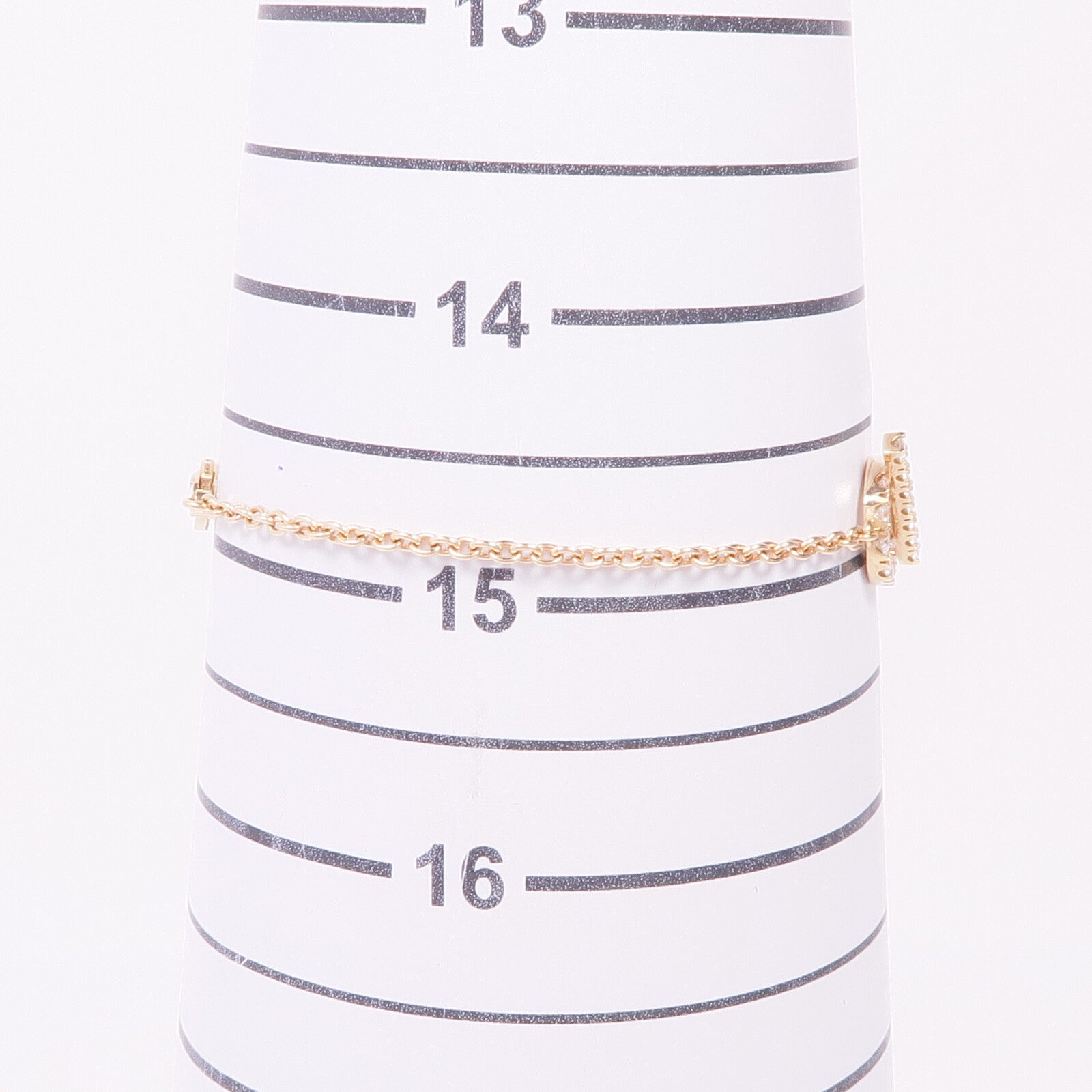 HERMES 18K玫瑰金Finesse Bracelet鑽石手鏈