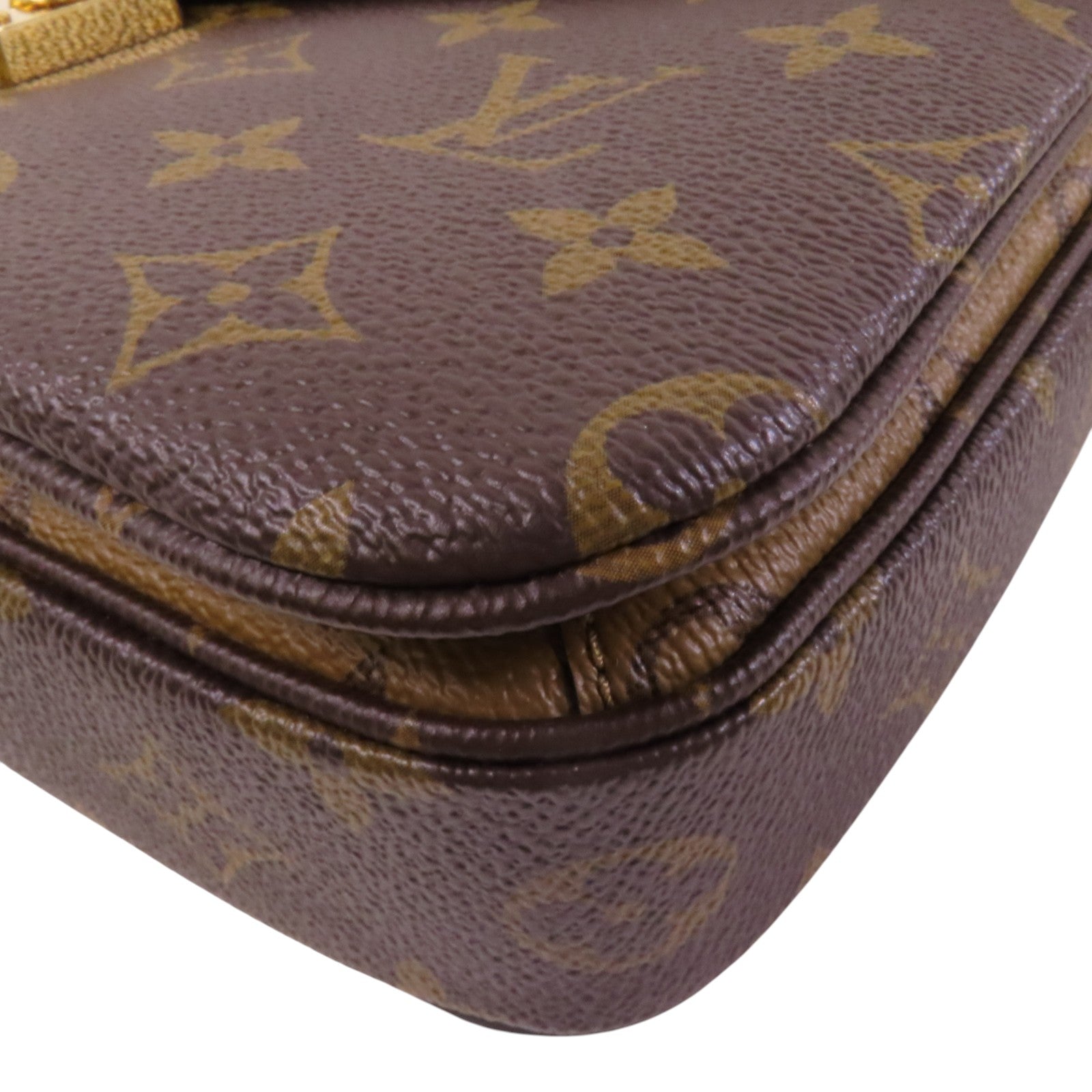 LOUIS VUITTON Monogram Reverse Pochette Metis金扣手挽肩背兩用袋
