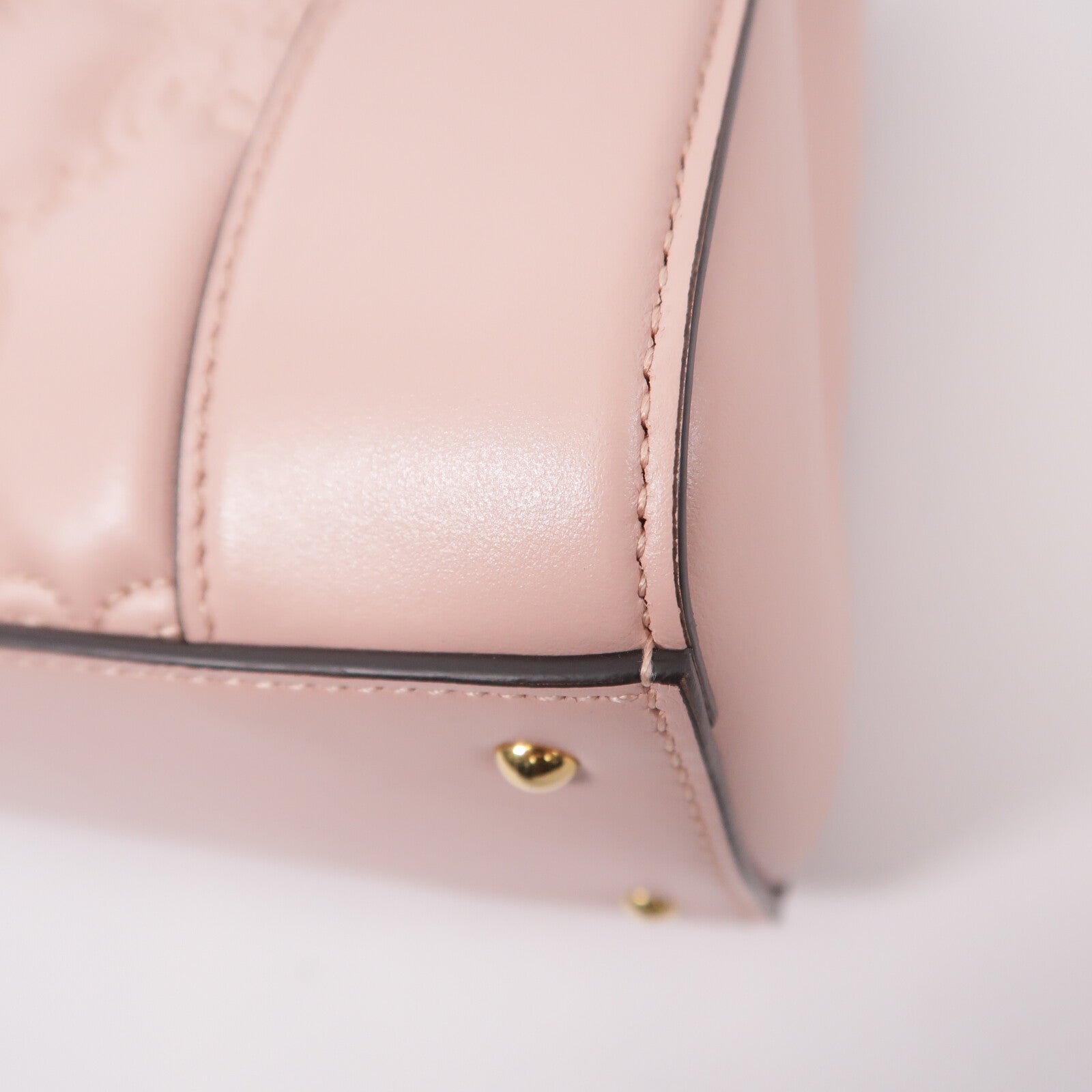 GUCCI 牛皮皮革GG Matelasse Mini Top Handle手挽肩背兩用袋