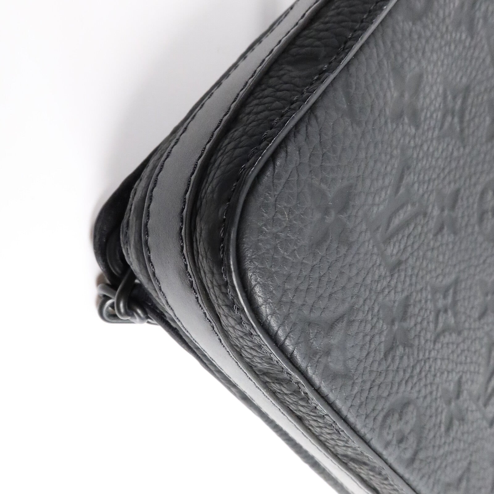 LOUIS VUITTON Monogram Taurillon Steamer Messenger肩背袋