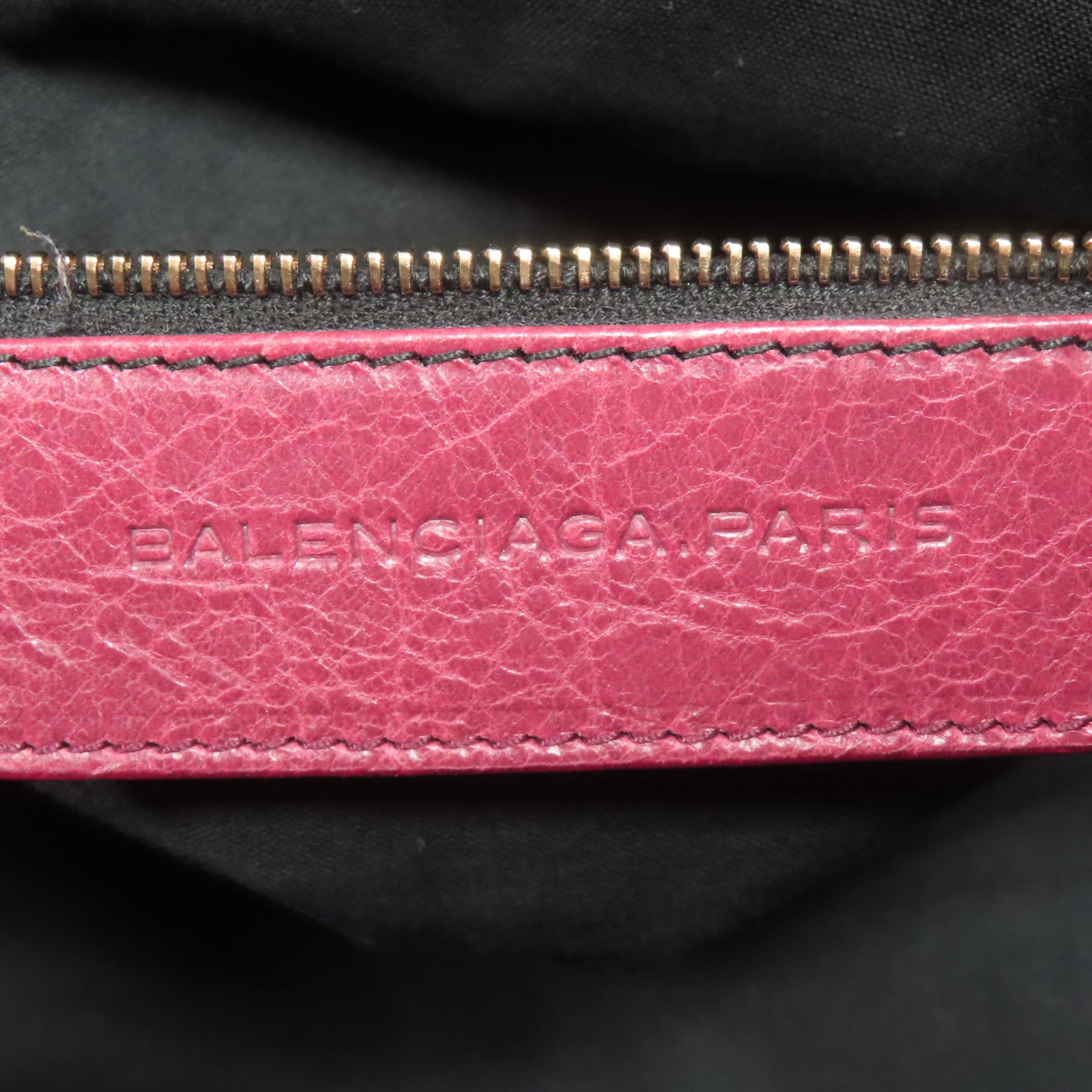 BALENCIAGA 【激減優惠】牛皮皮革Giant City金扣手挽肩背兩用袋紅色