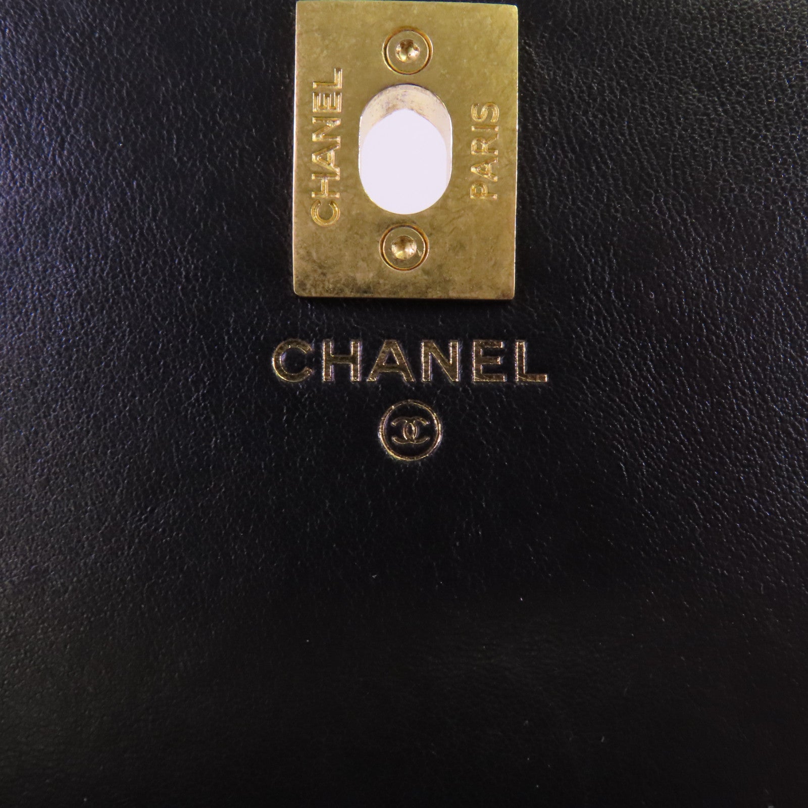CHANEL 羊皮皮革WOC Gold Ball Adjustable金扣鏈帶錢包肩背袋
