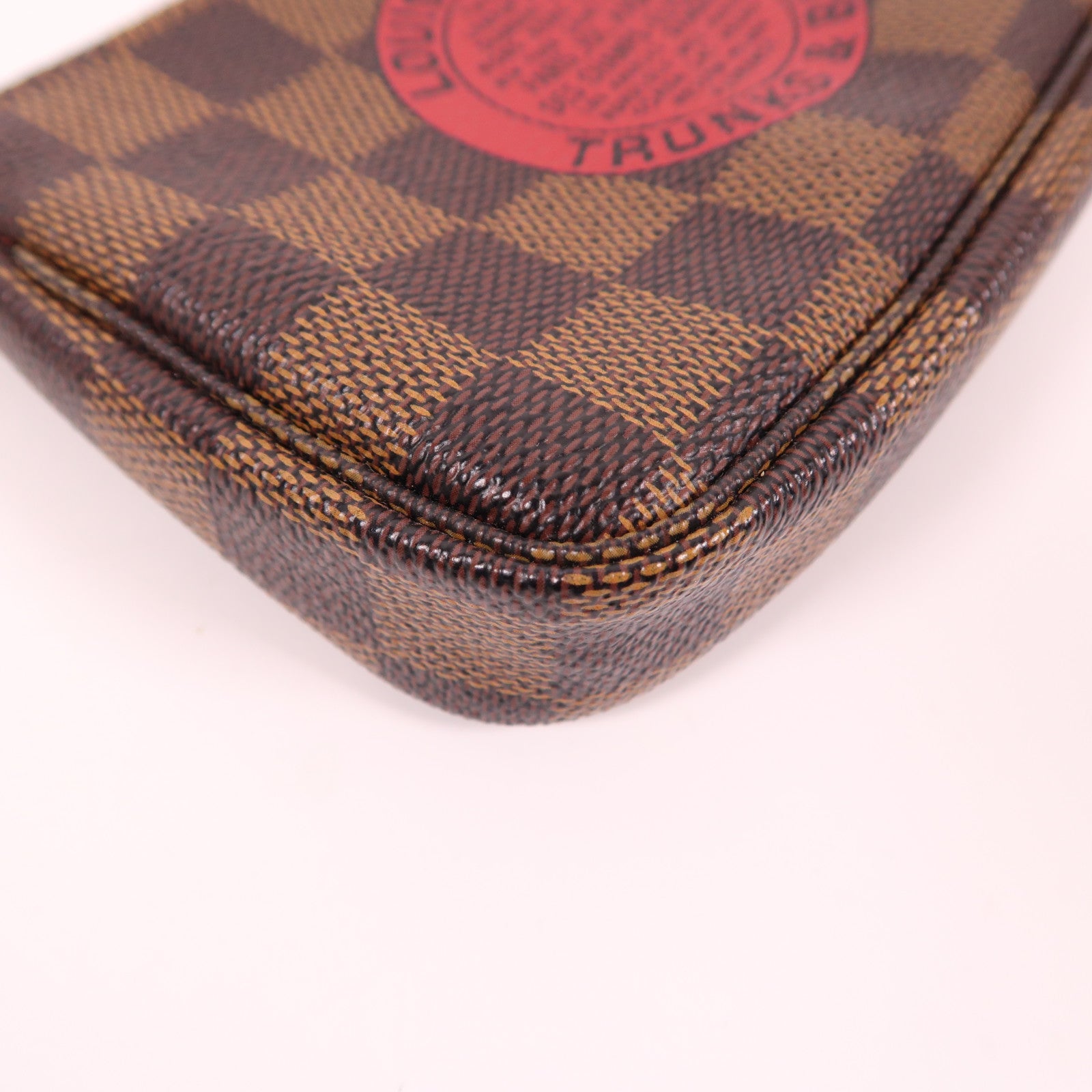 LOUIS VUITTON 【激減優惠】Damier Mini Pochette Accessoires金扣手挽袋