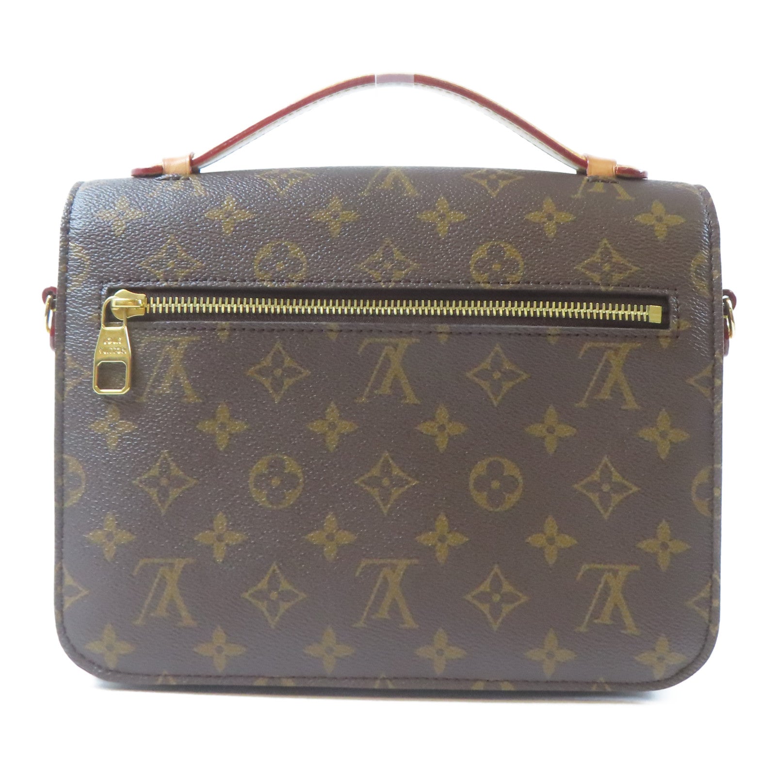 LOUIS VUITTON Monogram Pochette Metis金扣手挽肩背兩用袋啡色