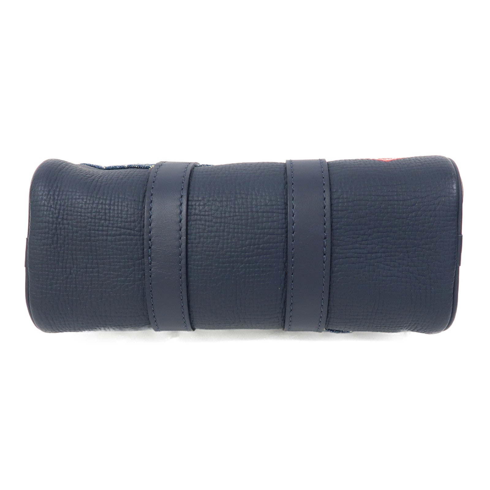 LOUIS VUITTON Monogarm Denim Nigo Keepall XS Bag金扣手挽肩背兩用袋藍色