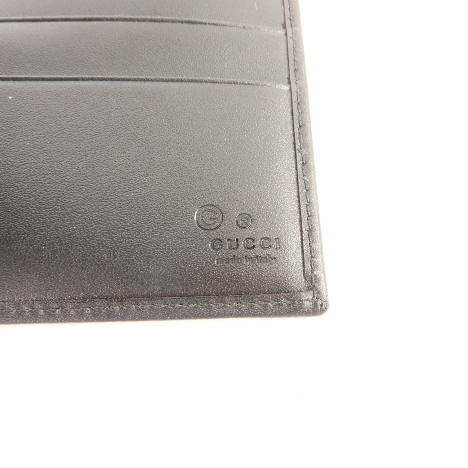 GUCCI 牛仔布料/牛皮皮革Bifold Wallet錢包