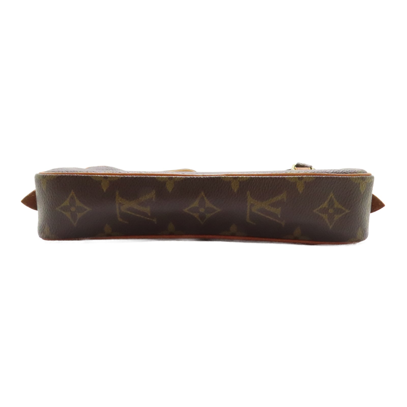 LOUIS VUITTON Monogram Pochette Marly Bandouliere金扣肩背袋啡色