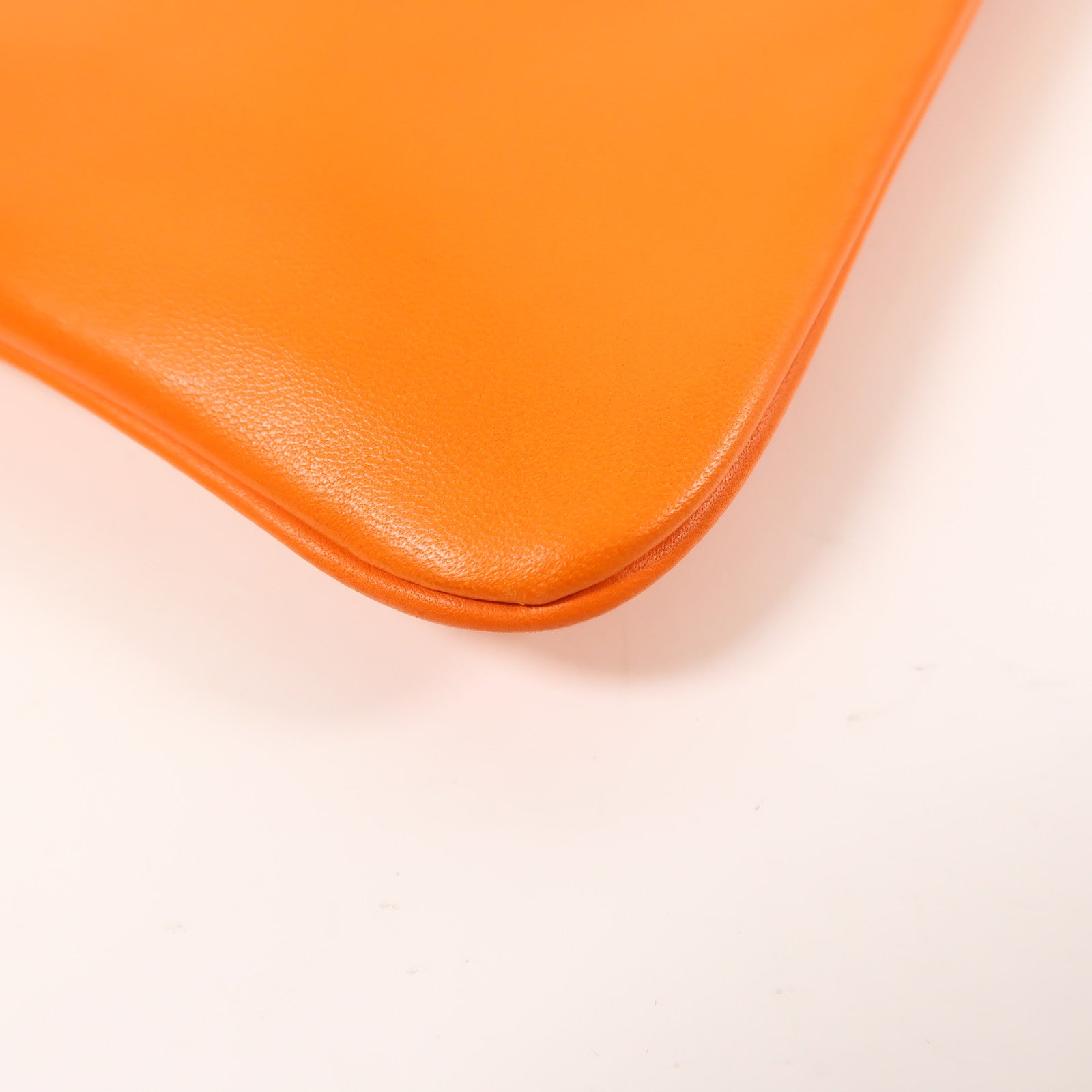 HERMES Swift皮革Aline Mini銀扣肩背袋Feu