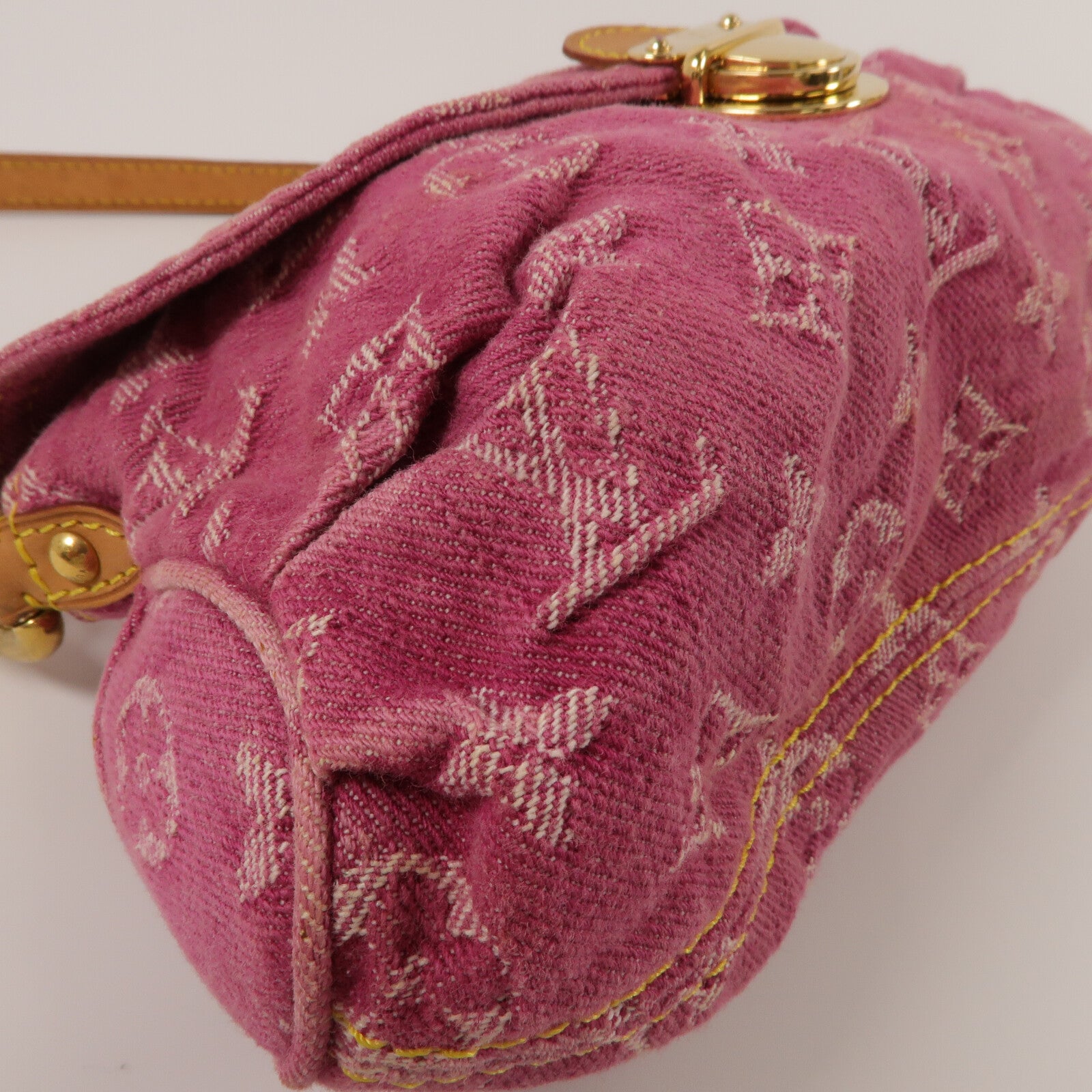 LOUIS VUITTON Monogram Denim Mini Pleaty肩背袋