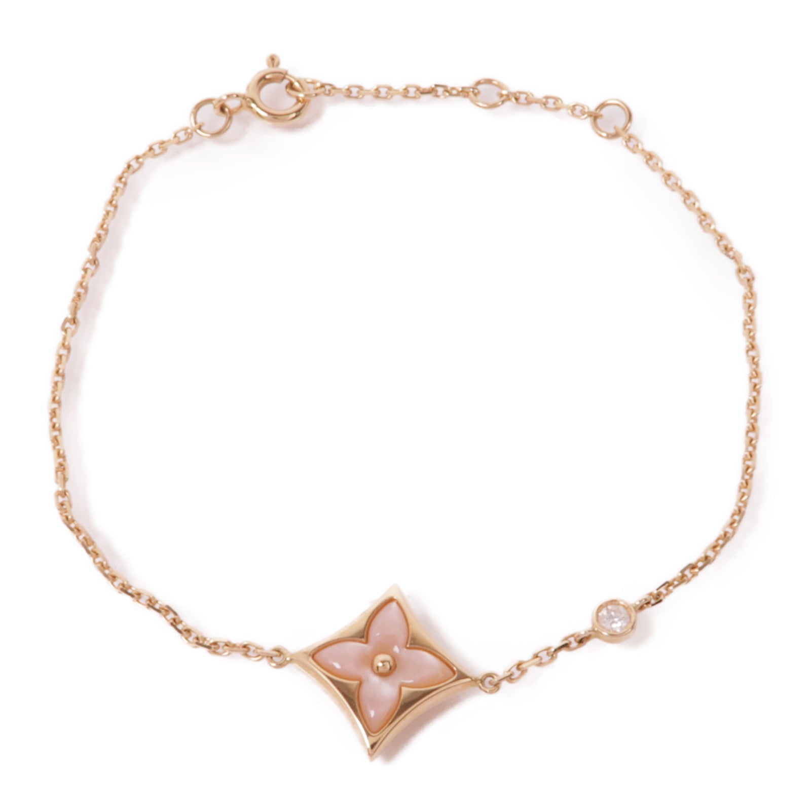 LOUIS VUITTON 18k玫瑰金Colour Blossom BB Star Bracelet手鏈