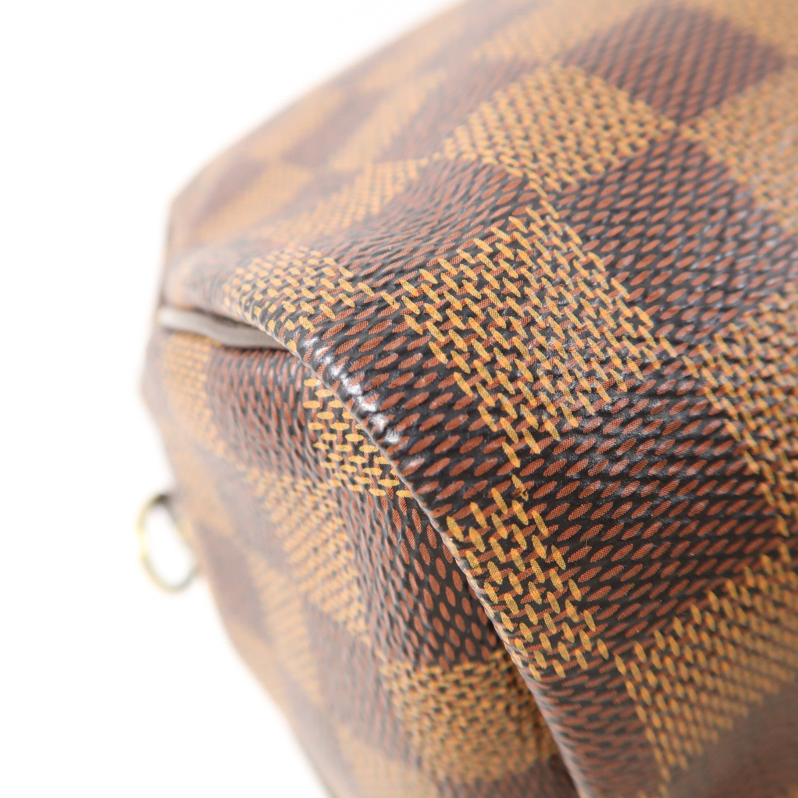 LOUIS VUITTON Damier Speedy Bandouliere 30金扣手挽肩背兩用袋棕色