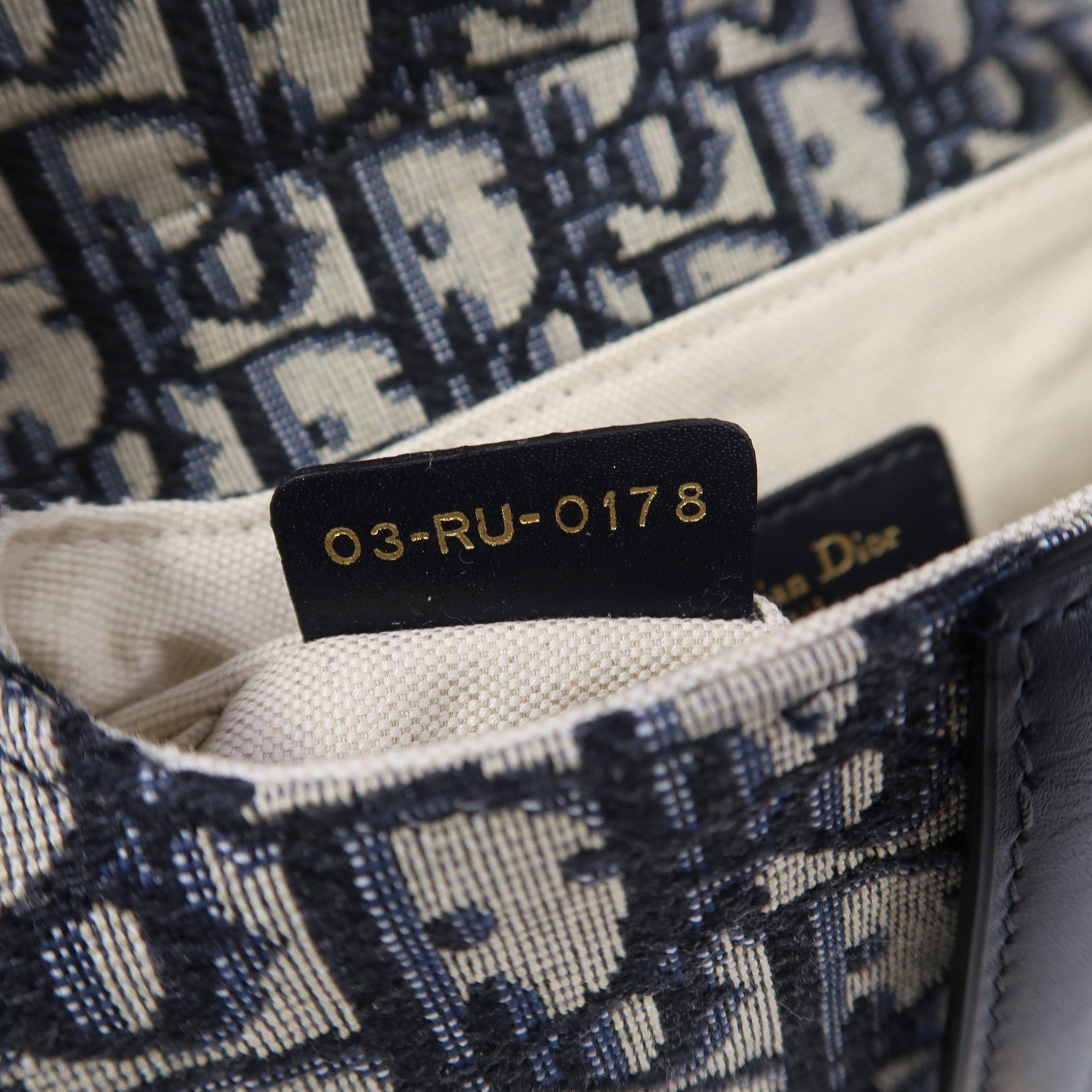 Dior 【激減優惠】帆布Shoulder Bag金扣手挽袋藍色