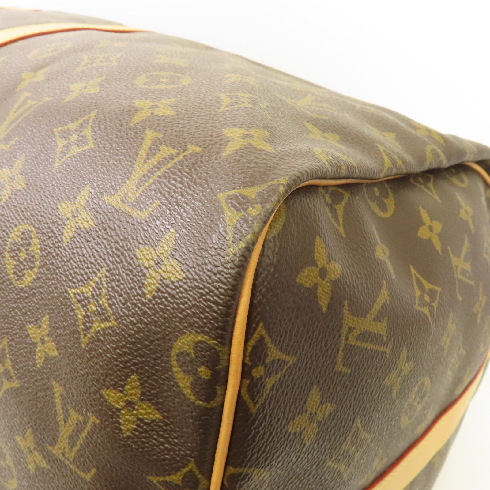 LOUIS VUITTON Monogram Keepall 50金扣波士頓包啡色