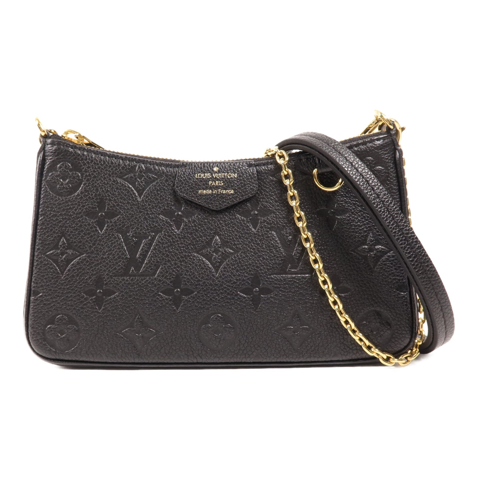 LOUIS VUITTON Monogram Empreinte Easy Pouch On Strap金扣手挽肩背兩用袋